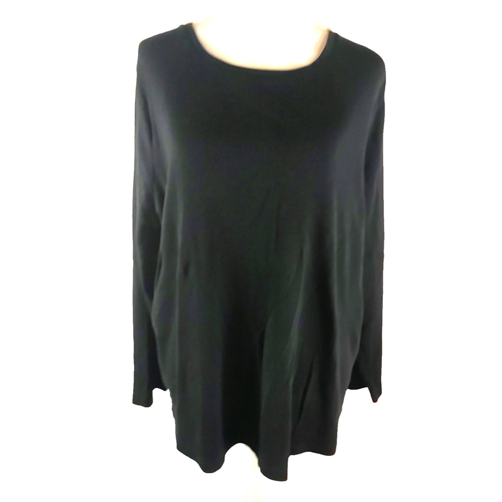 Talbot's Women's Long Sleeve T Shirt Size 3 X Black
